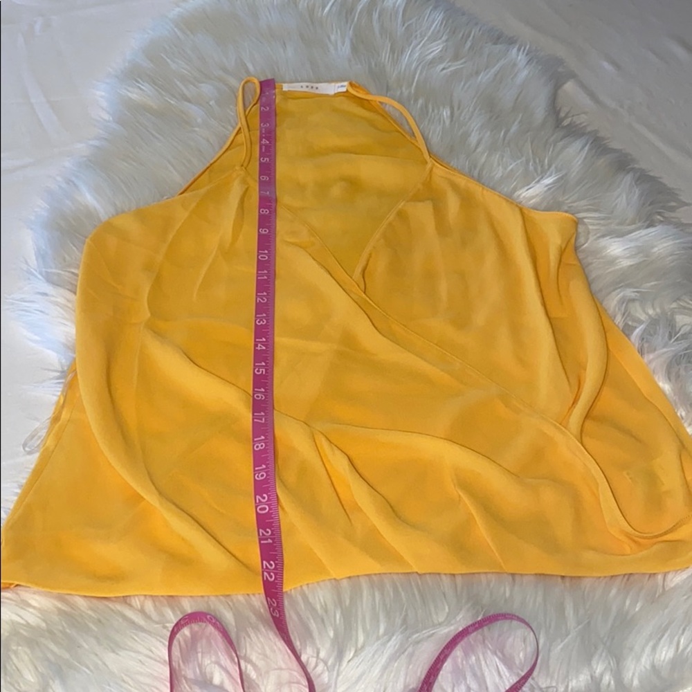 Nordstrom LUSH NWOT bright yellow boho casual tank top blouse size small - Picture 2 of 11